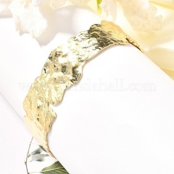 Латунные браслеты-манжеты с покрытием стойки&nbsp;LS-BJEW-A137-06G