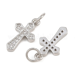 Pendentifs en laiton zircon cubique transparent&nbsp;CU-CBADC6C-08P-01