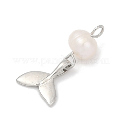 Подвески из натурального пресноводного жемчуга и латуни KK-U062-15P