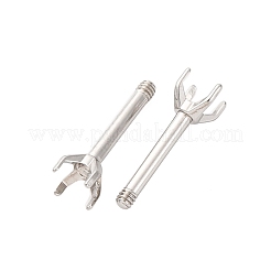 Фурнитура для сережек-гвоздиков из нержавеющей стали 304 STAS-B091-02B-03P