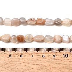 Нити из натуральных бусин из нескольких лунных камней&nbsp;G-F547-06-A