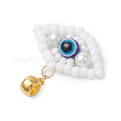 Подвески-шармы из стекла ручной работы в виде европейских семян PALLOY-MZ00349