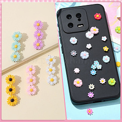 200шт 7 стиля непрозрачные кабошоны из смолы RESI-SP0001-31