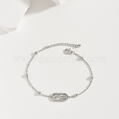 Bracciali a maglie ovali in ottone&nbsp;XB4113-2