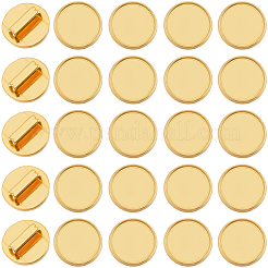 48 pz di cabochon per charm scorrevoli in lega&nbsp;FIND-SC0016-55B-G