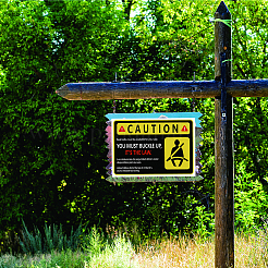 Водонепроницаемые ПВХ предупреждающие знаки наклейки DIY-WH0237-022