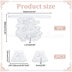 Воротники из полиэфирного кружева в стиле ретро&nbsp;DIY-WH0622-508A