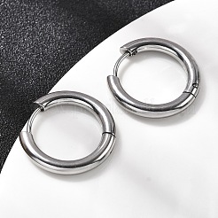 316f серьги-кольца из нержавеющей стали&nbsp;EJEW-D341-01B-P