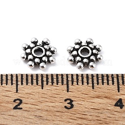 925 perline distanziatrici a doppia margherita in argento sterling tailandese&nbsp;STER-NH0001-10AS