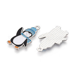 Подвески в виде пингвинов из эмалированного сплава с покрытием для стеллажей&nbsp;ENAM-T024-66A-P