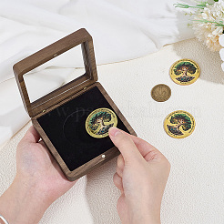 Caja magnética para guardar monedas conmemorativas&nbsp;CON-WH0095-196B