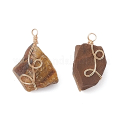 Подвески из необработанной медной проволоки с драгоценными камнями&nbsp;PALLOY-JF03028