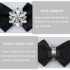 1 пара украшений для обуви из полиэстера AJEW-GF0009-14