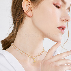 40 шт. 2-х цветные подвески из нержавеющей стали 304 STAS-DC0012-66