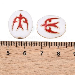 Perles en laiton émaillé&nbsp;KK-CBA7BFE-01G-03