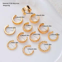 Set di orecchini a polsino in lega con strass per donna&nbsp;WG17737-01