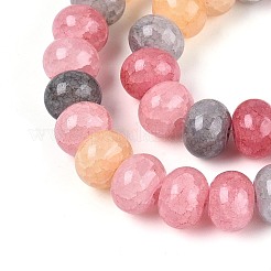 Выпечки нарисованные потрескивание стеклянные бусины пряди&nbsp;DGLA-N020-01A-03