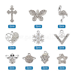 Подвески из сплава и страза RB-TA0001-04