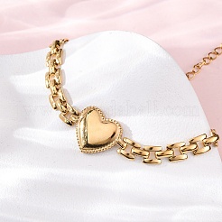 Браслеты-цепочки в виде пантеры из нержавеющей стали 304 для женщин BJEW-R027-02G