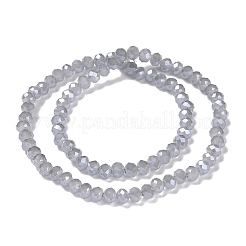 Стеклянные бусины с гальваническим покрытием &nbsp;GLAA-K027-PL-A08-A