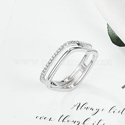 925 перстень из стерлингового серебра с паве из кубических цирконий RW8148-3