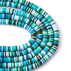 Chapelets de perle en pâte polymère manuel&nbsp;CLAY-R089-6mm-T02B