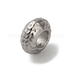 304ステンレススチールビーズ  ロンデル  ステンレス鋼色  7.5x7.5x3.5mm  穴：3.5mm&nbsp;STAS-R009-03P-01