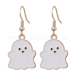 2 пара серег с подвесками из призрачного сплава с эмалью EJEW-JE06094