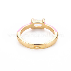 Манжеты из латуни с эмалью RJEW-T016-23G-NF