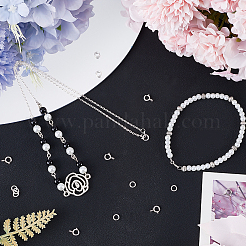 10 шт. 925 пружинные кольцевые застежки из стерлингового серебра STER-CN0001-33B