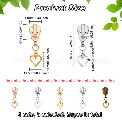 Ползунки на молнии из сплава PALLOY-PH01591-07