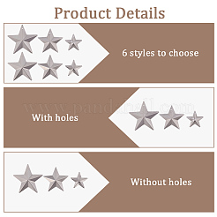 120 шт. 6 стиля железных подвесок и украшений для витрин&nbsp;AJEW-GF0012-14