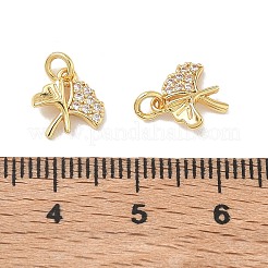 Messing micro pave klar zirkonia charme&nbsp;KK-D289-09G