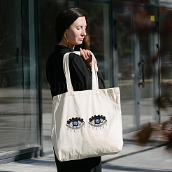 5 шт. ткань с вышитыми аппликациями от сглаза&nbsp;FIND-FG0003-07C