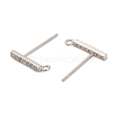 925 серебряная фурнитура с родиевым покрытием&nbsp;STER-F058-01P-04