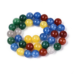 Природные треск агат бисер нитей G-N349-09C-01