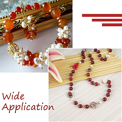 3 нити 3 размеров натуральные бусины из сердолика&nbsp;G-YS0001-08