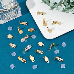 40 шт. фурнитура для сережек-клипс 2 размера из нержавеющей стали 304 STAS-UN0040-61