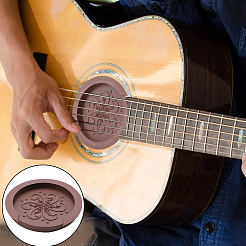 Copertura del foro del suono della chitarra in silicone&nbsp;FIND-WH0152-237