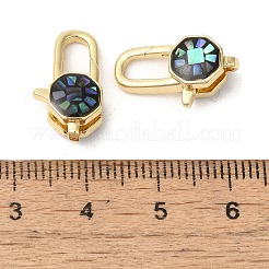 Латунные эмалированные застежки-лобстеры KK-K385-014G