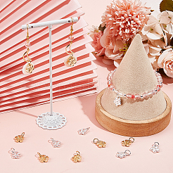 40 шт. 2-цветные подвески из сплава с покрытием для стойки&nbsp;FIND-BBC0003-40