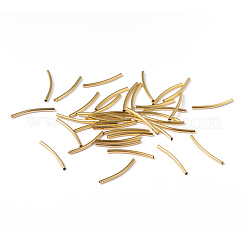 Латунные трубки изогнутой бисера X-EC0582X25mm-NFG