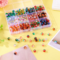 12 цвет стеклянных бусин с эффектом кракле CCG-TA0002-05A