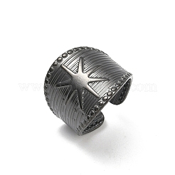 Открытые кольца манжеты из нержавеющей стали 304&nbsp;RJEW-D338-02F-EB