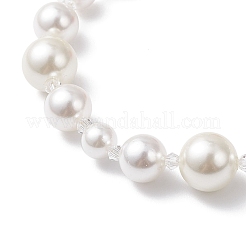 Браслеты с подвесками из ракушечного жемчуга и стеклянных бусин BJEW-TA00693