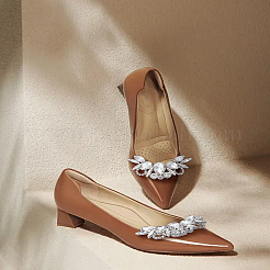 2 шт. пряжки для обуви из сплава со стразами&nbsp;FIND-LP0009-90P