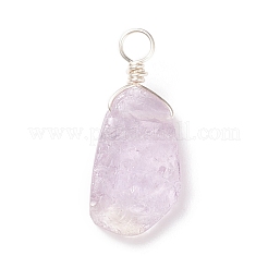 Грубые натуральные аметистовые подвески&nbsp;PALLOY-JF01785-02