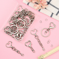 20 шт. 4 стиля застежек для брелка из цинкового сплава&nbsp;FIND-SP0004-22