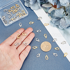 40 шт. 2-цветное вакуумное покрытие PVD из нержавеющей стали 304 STAS-UN0028-32