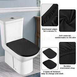 2 Stück 2 Stile Polyester/Samt Toilettendeckel Staubschutz&nbsp;AJEW-CN0003-19